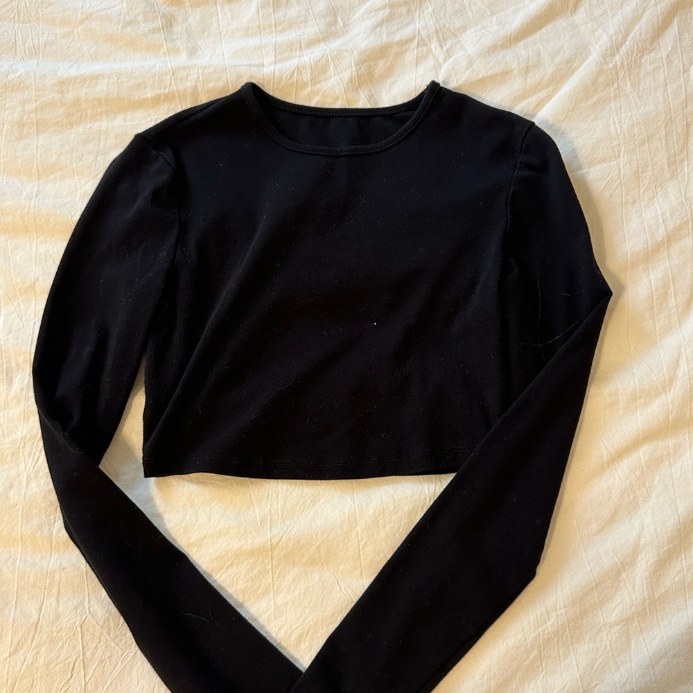 SHEIN Black Crop Top